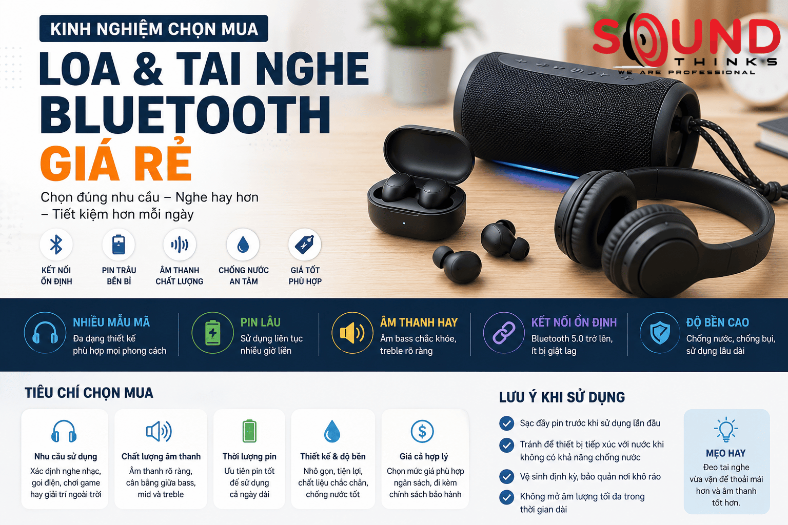 Loa & Tai Nghe Bluetooth Giá Rẻ