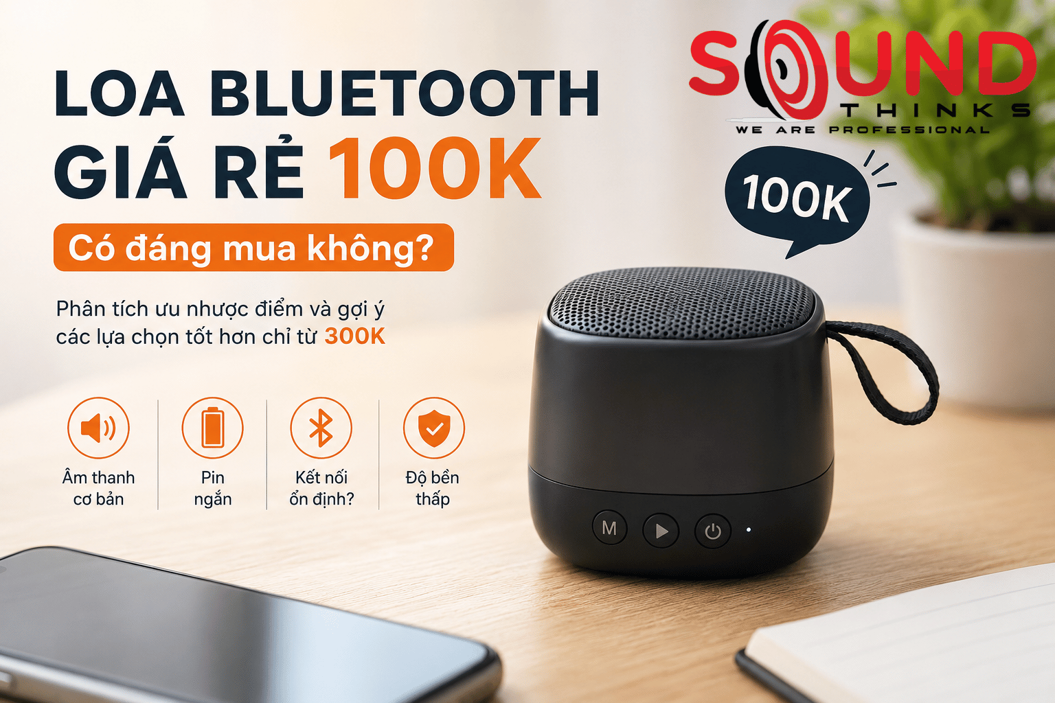 Loa Bluetooth Giá Rẻ 100k