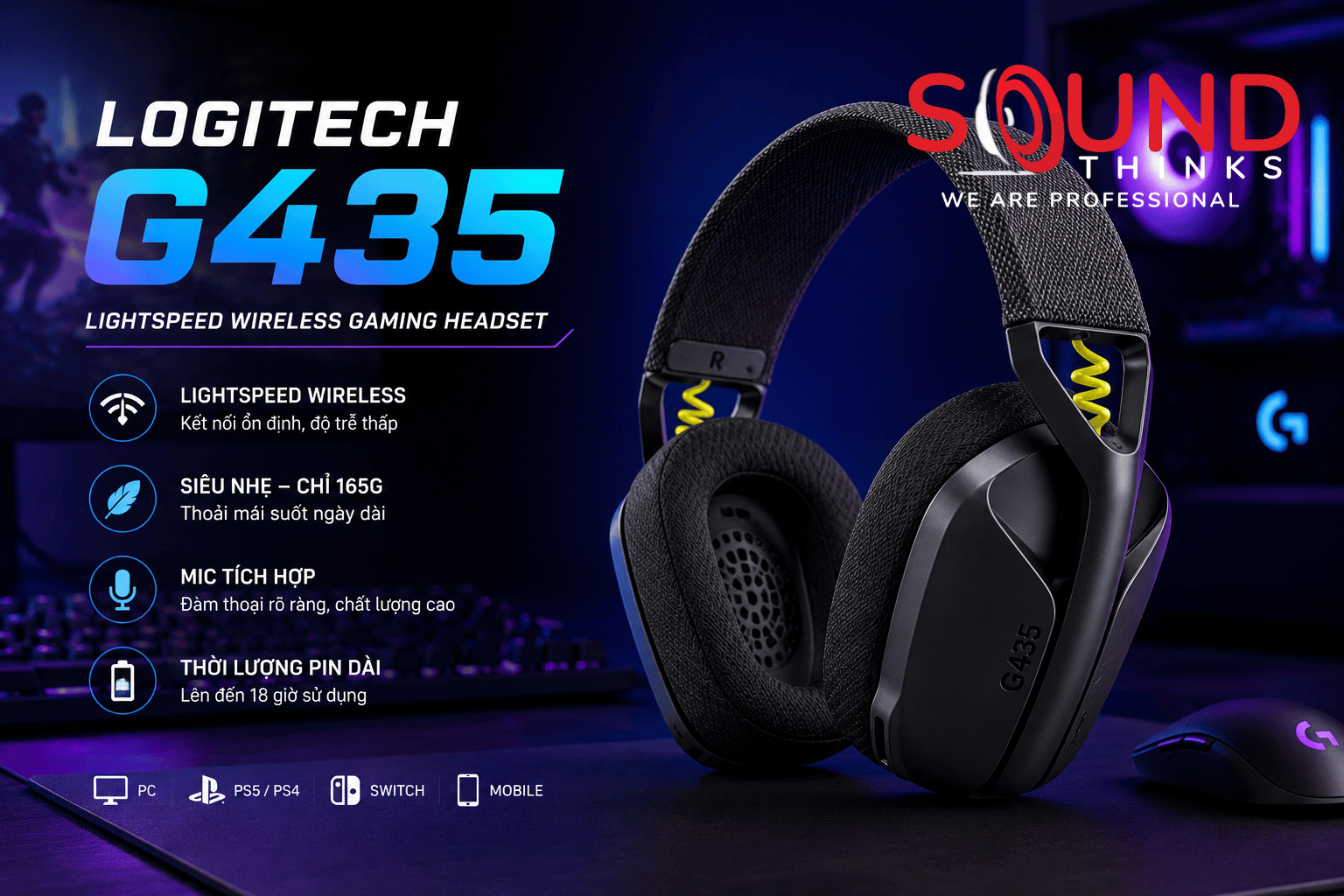 Logitech G435