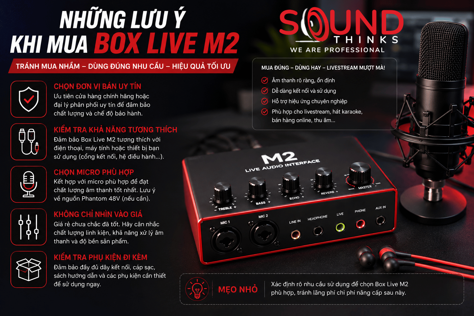 Lưu ý Khi Mua Box Live M2