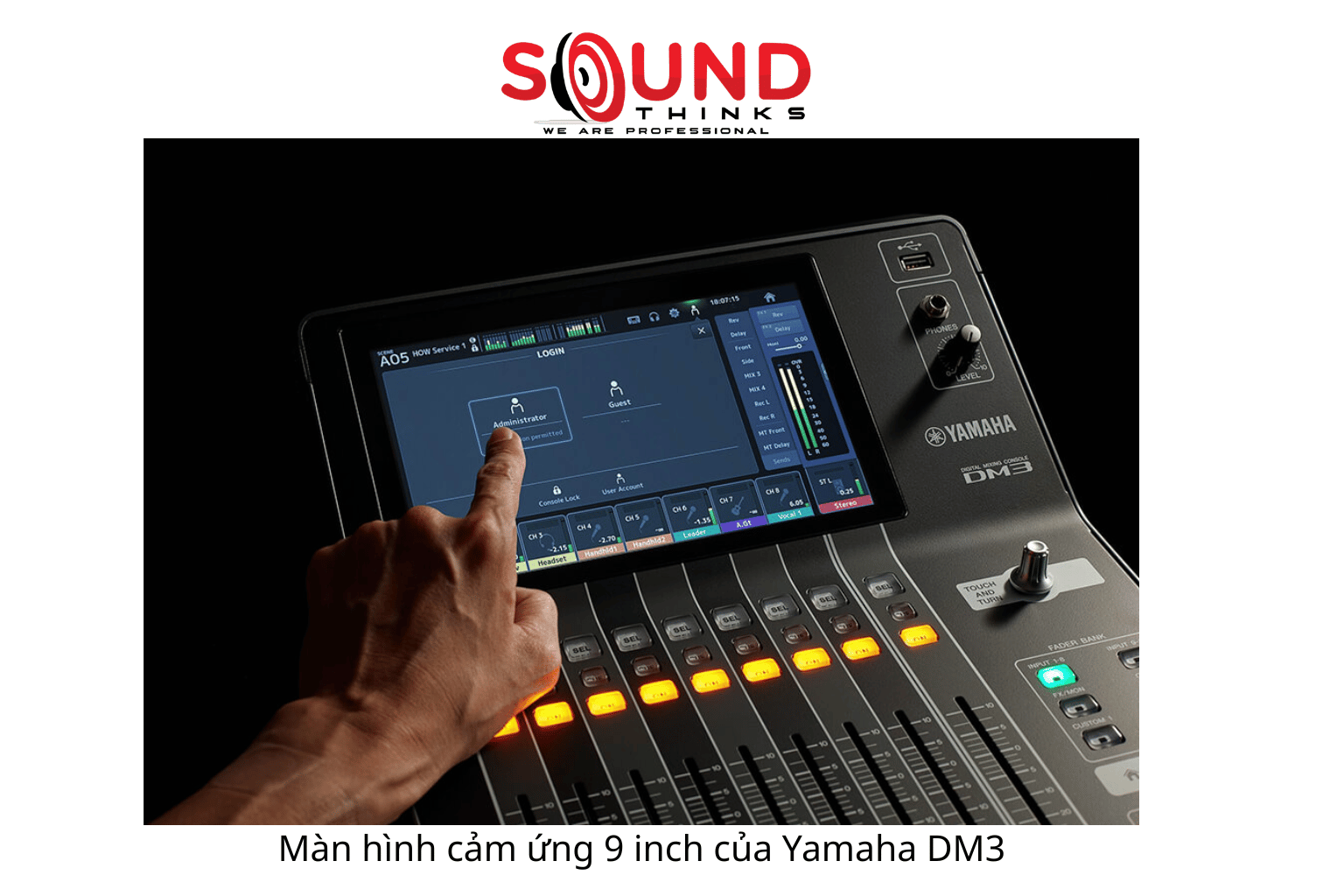 Màn Hình Cảm ứng 9 Inch Của Yamaha Dm3