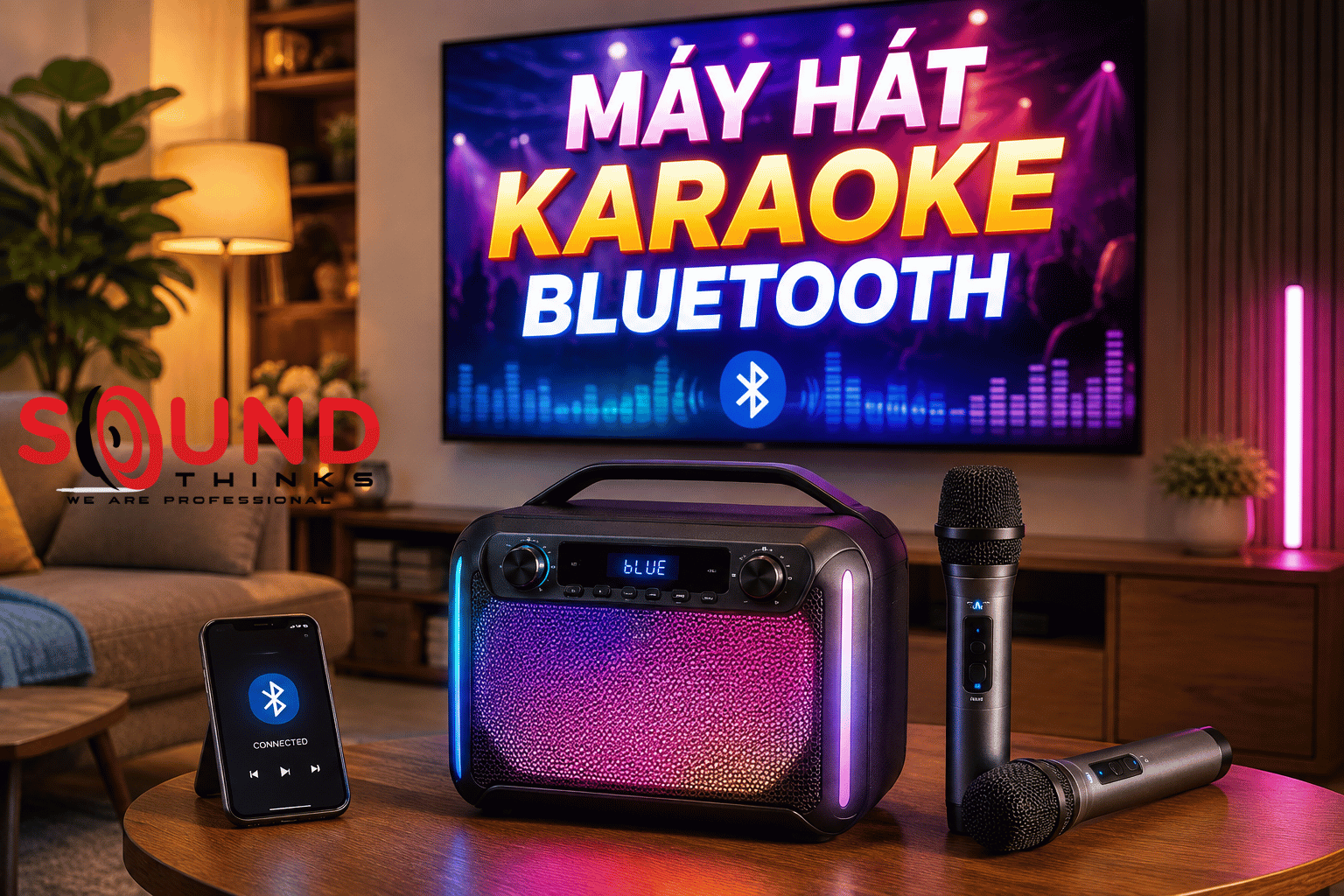 Máy Hát Karaoke Bluetooth