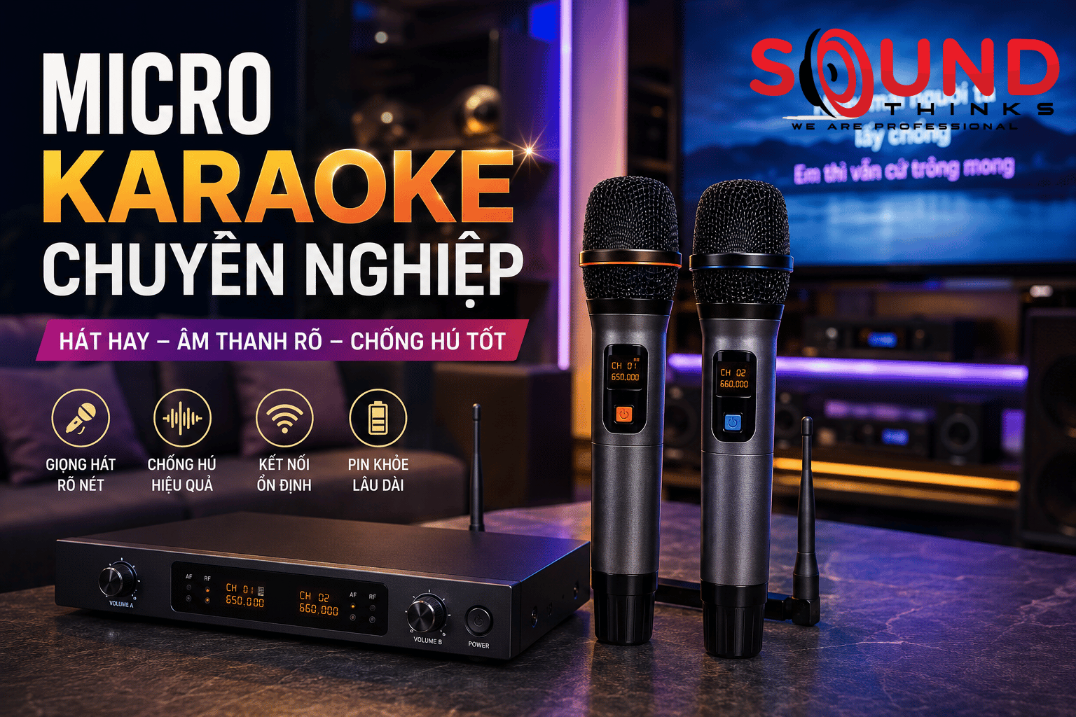 Micro Karaoke Chuyên Nghiệp