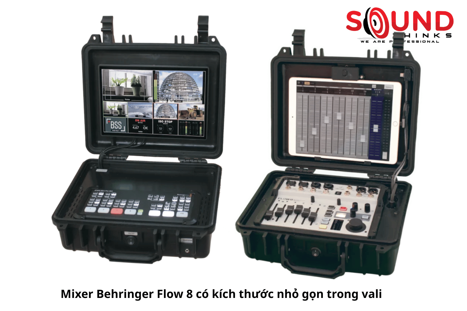 Mixer Behringer Flow 8 Có Kích Thước Nhỏ Gọn Trong Vali