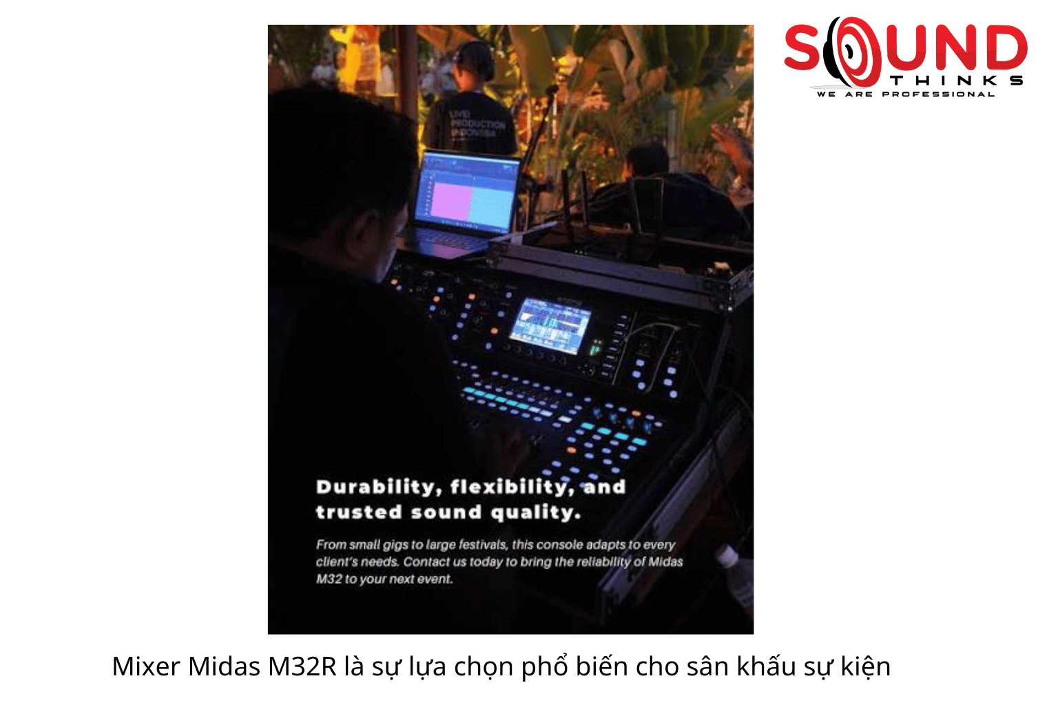 Mixer Midas M32r Là Sự Lựa Chọn Phổ Biến Cho Sân Khấu Sự Kiện
