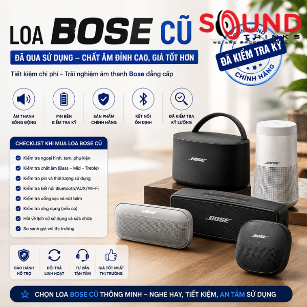 Một Số Mẫu Loa Bose Cũ đã Qua Sử Dụng