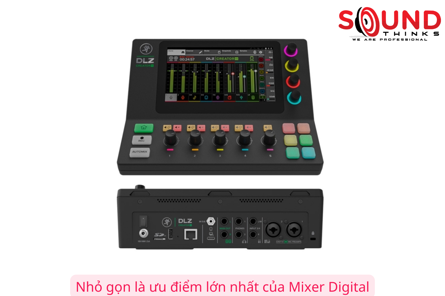 Nhỏ Gọn Là Ưu Điểm Lớn Nhất Của Mixer Digital