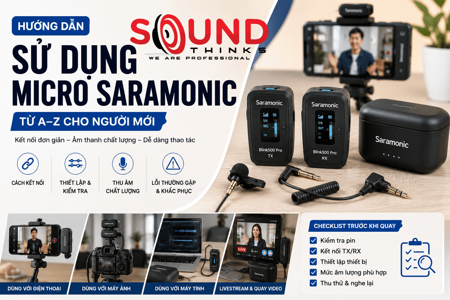 Sử Dụng Micro Saramonic