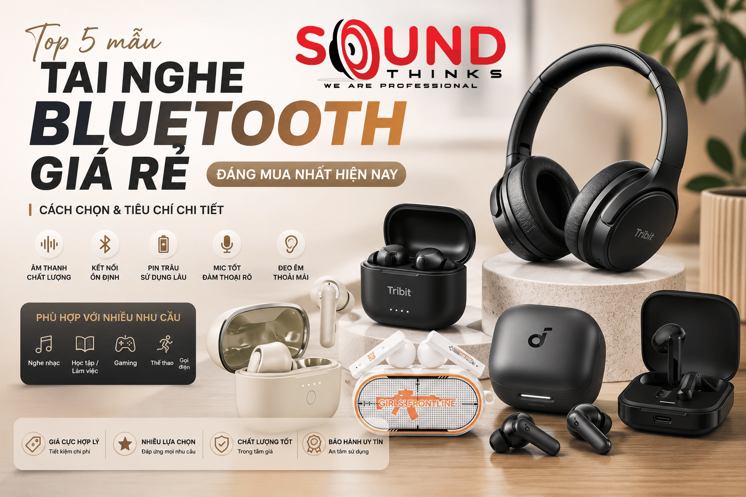 Tai Nghe Bluetooth Giá Rẻ