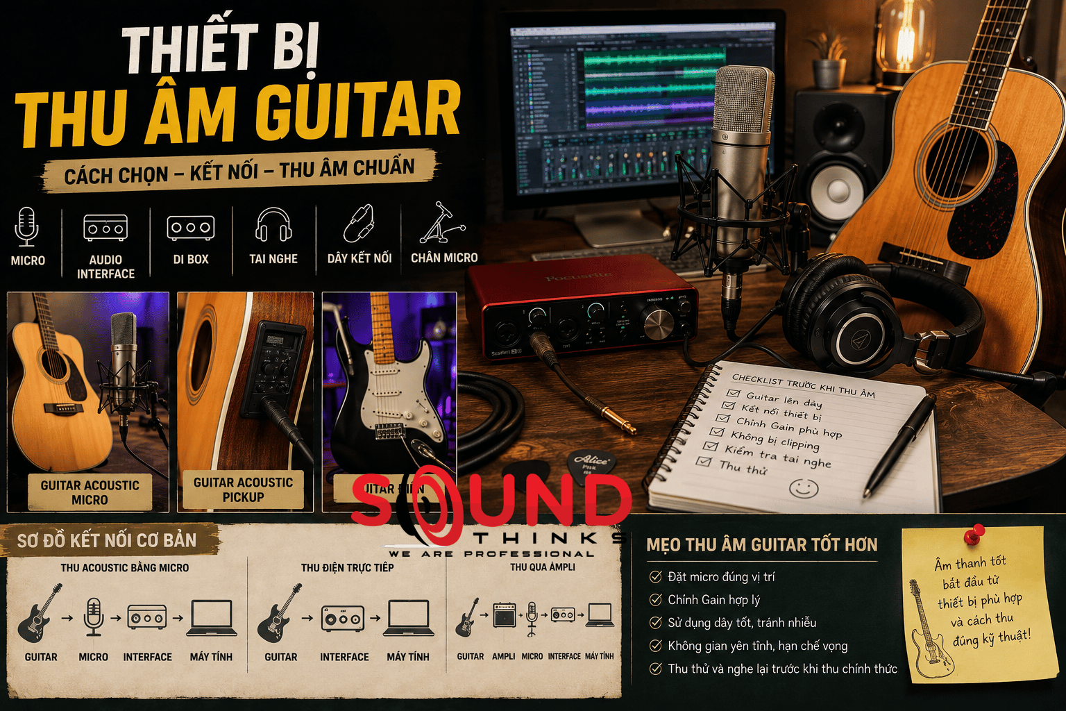 Tbi Thu âm Guitar