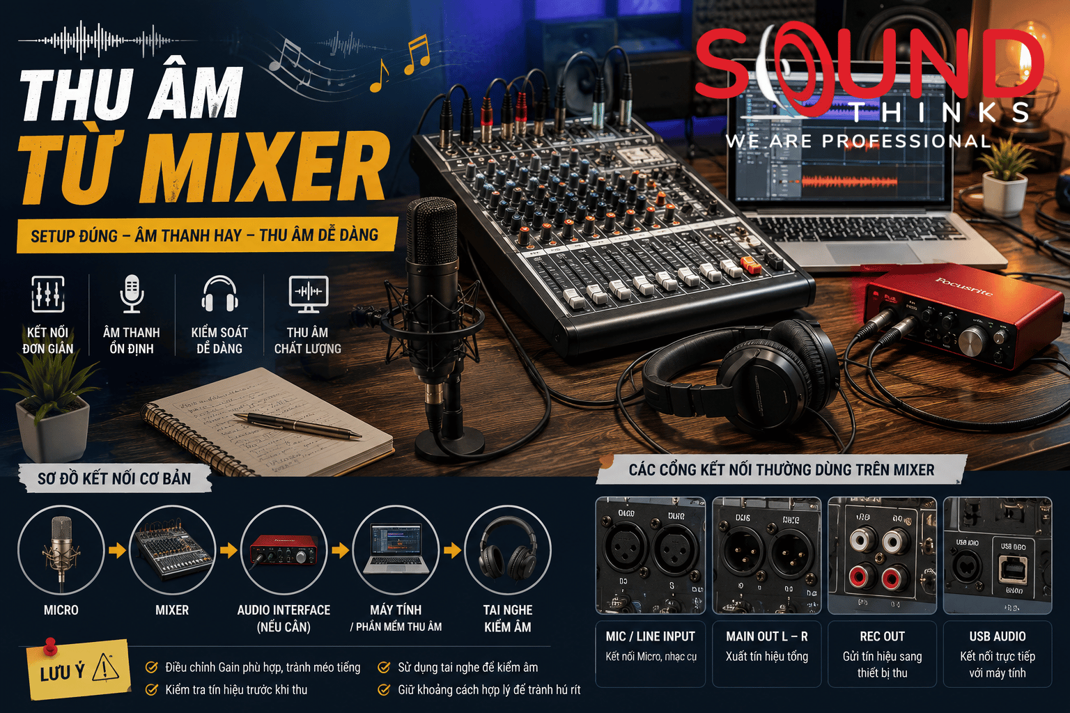 Tbi Thu âm Từ Mixer
