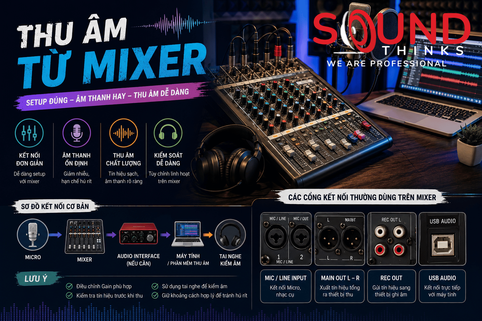 Thiet Bi Thu Âm Từ Mixer