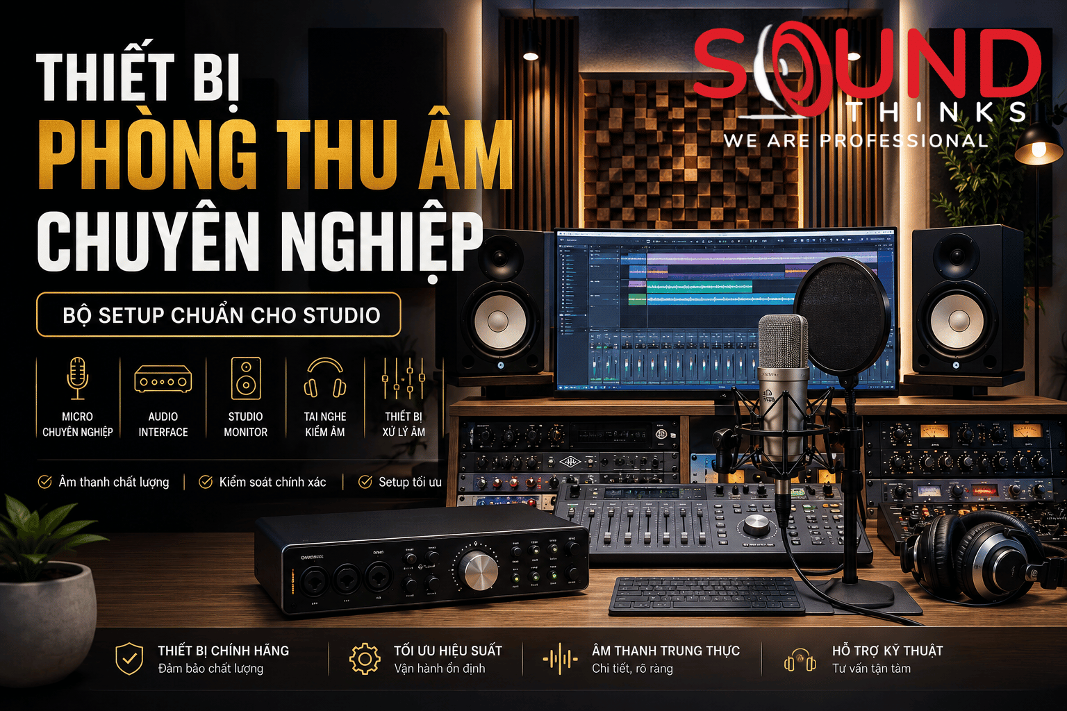 Thiết Bị Phòng Thu âm Chuyên Nghiệp