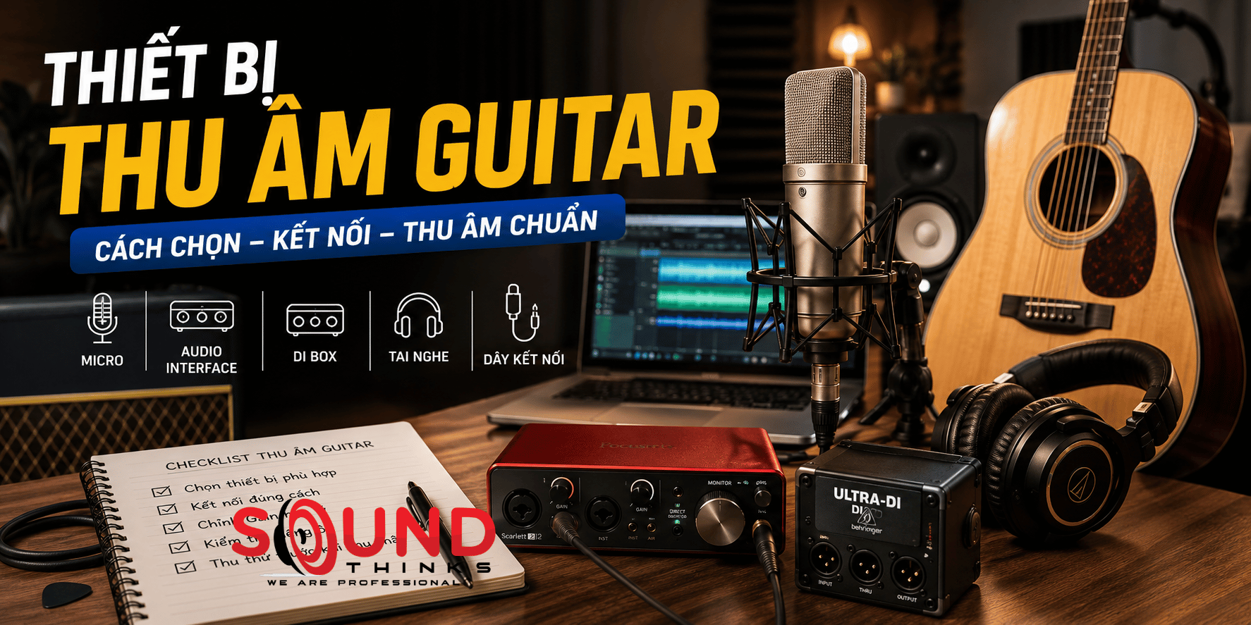 Thiết Bị Thu âm Guitar