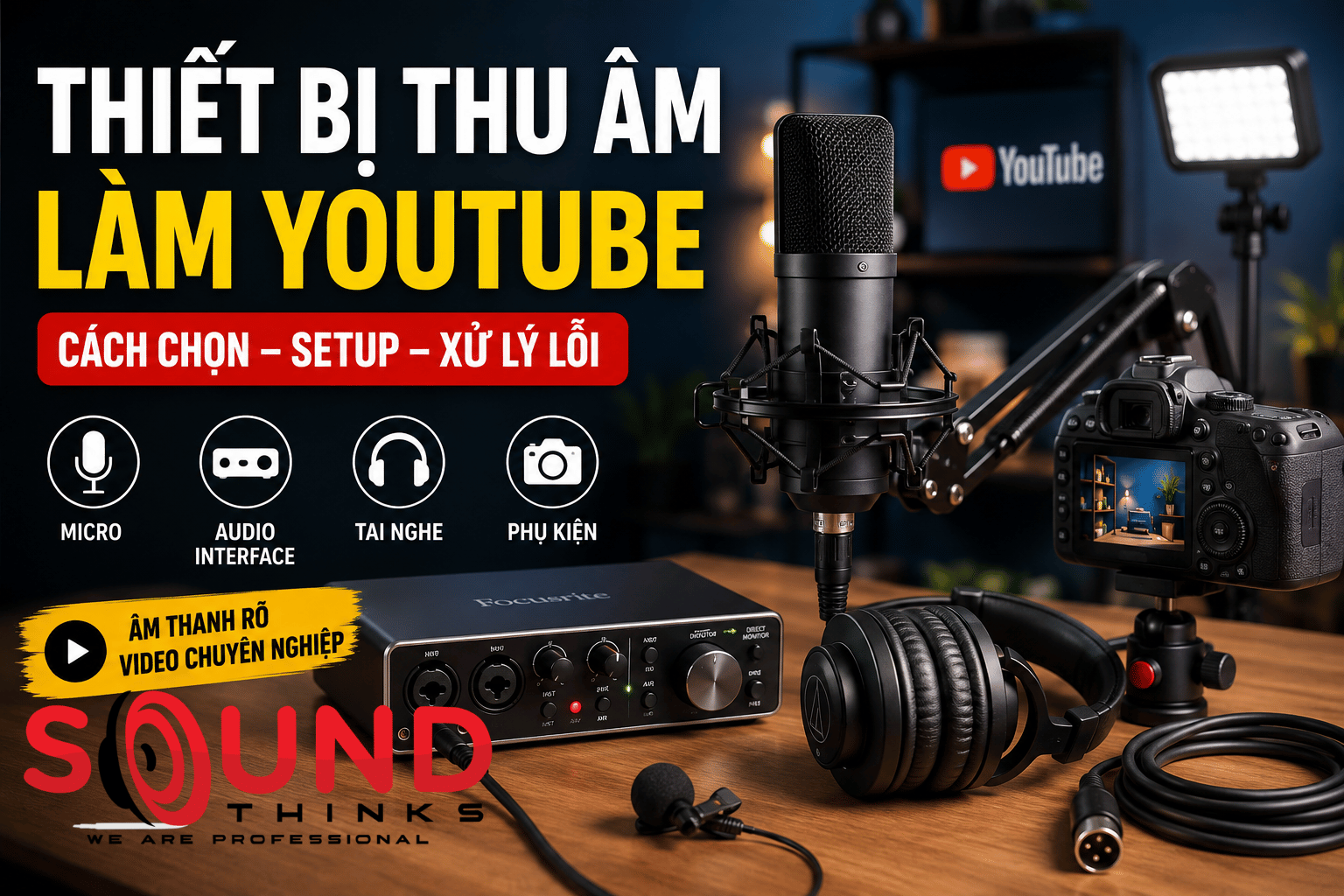 Thiết Bị Thu âm Làm Youtube