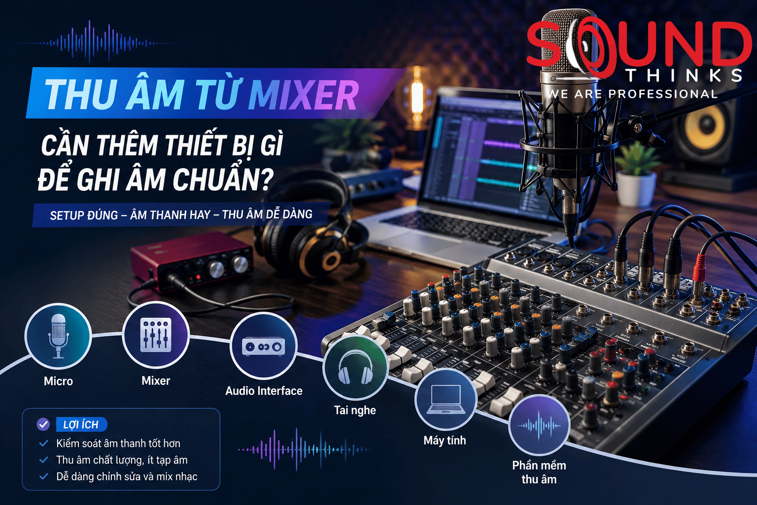 Thiết Bị Thu âm Từ Mixer