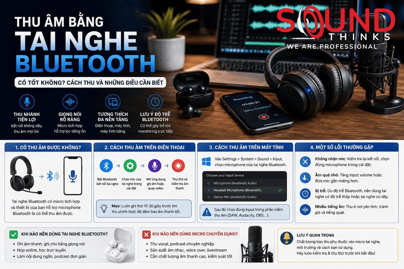 Thu Am Tai Nghe Bluetooth