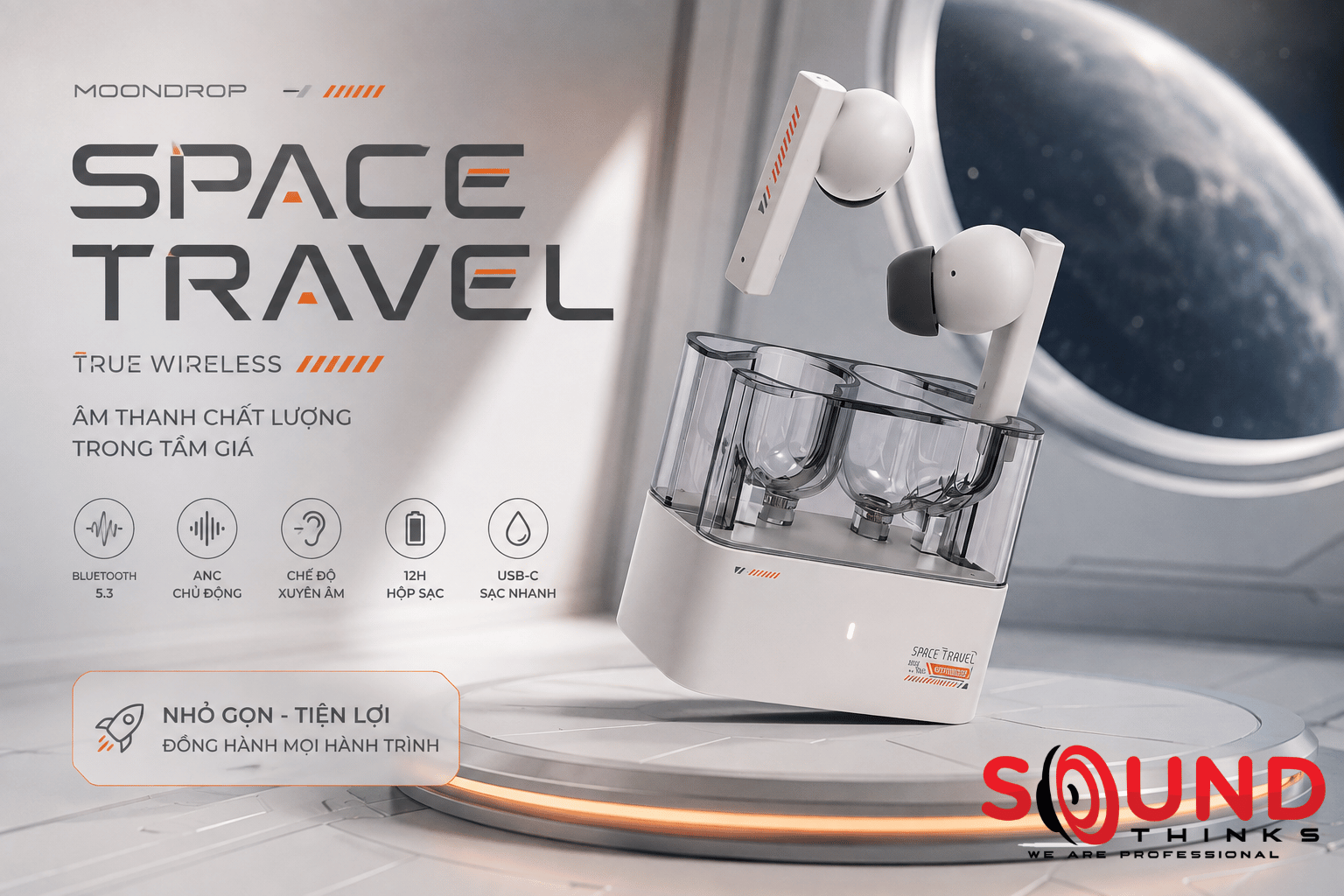 True Wireless Moondrop Space Travel