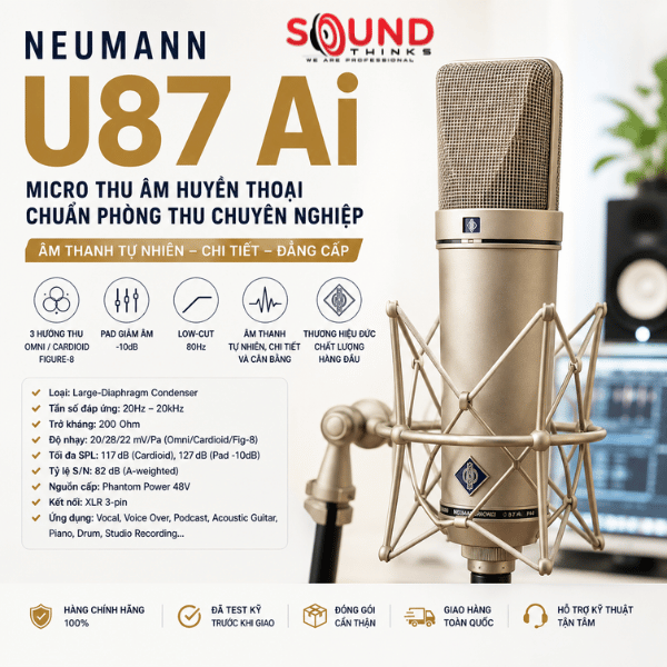 Micro Thu âm Neumann U87 Ai