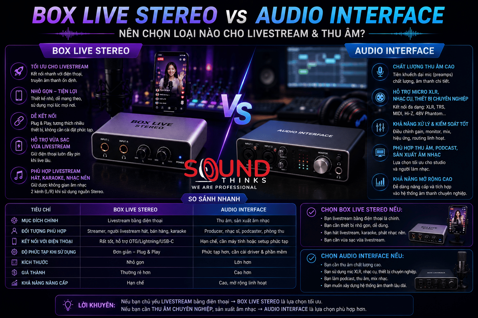 Stero Vs Audio Interface