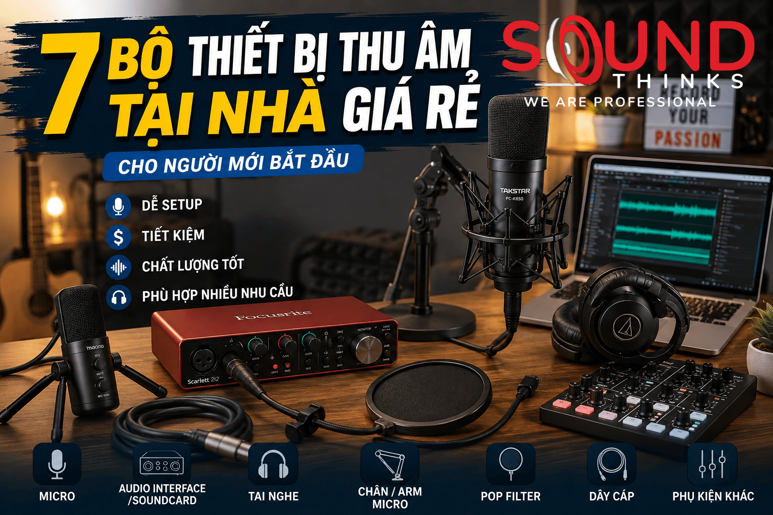 Thiết Bị Thu âm Giá Rẻ Tại Nhà