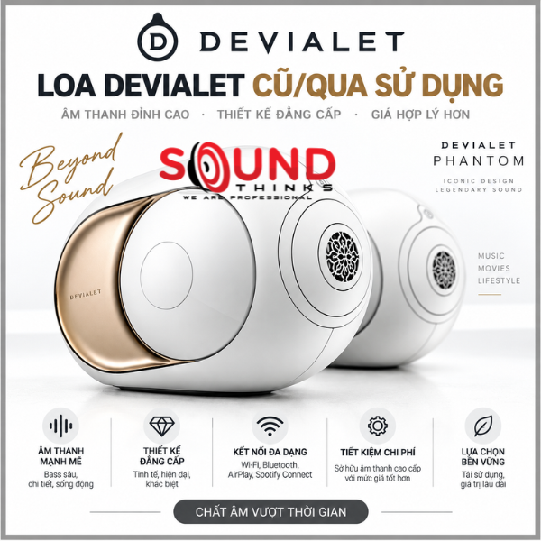 Loa Devialet Cũ Qua Sử Dụng Phổ Biến Tại Vn