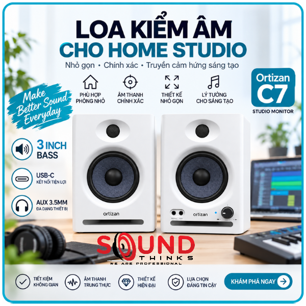 Loa Kiểm Âm Cho Home Studio Kích Thước Nhỏ