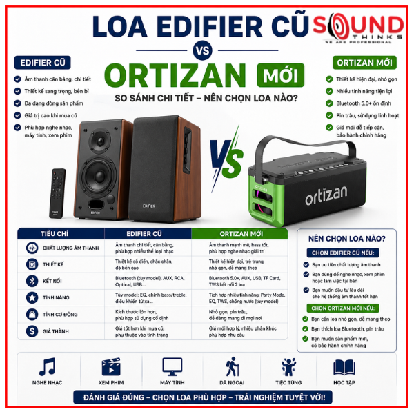 Các Mã Loa Edifier Cũ đang Phổ Biến