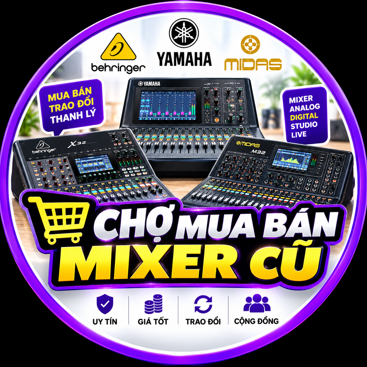 Chợ mua bán Mixer cũ