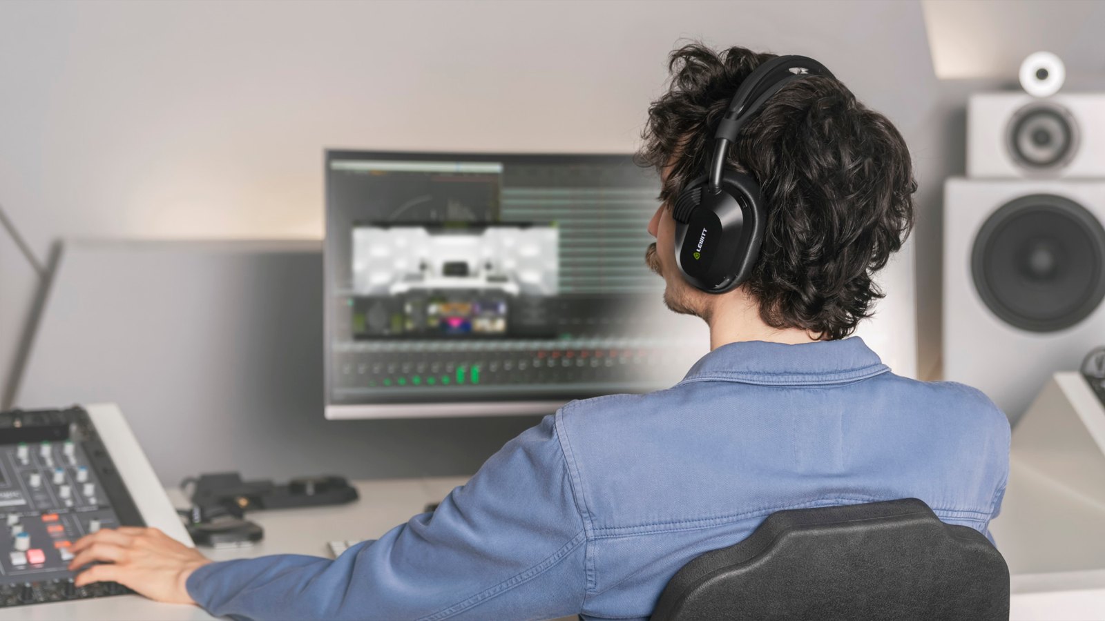 Lewitt LW6 trong phiên mixing dài tại phòng thu