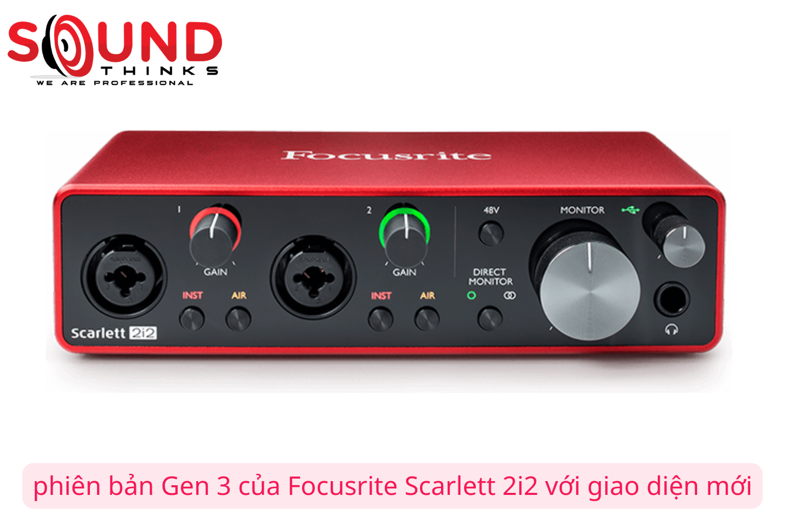 Phiên Bản Gen 3 Của Focusrite Scarlett 2i2 Với Giao Diện Mới